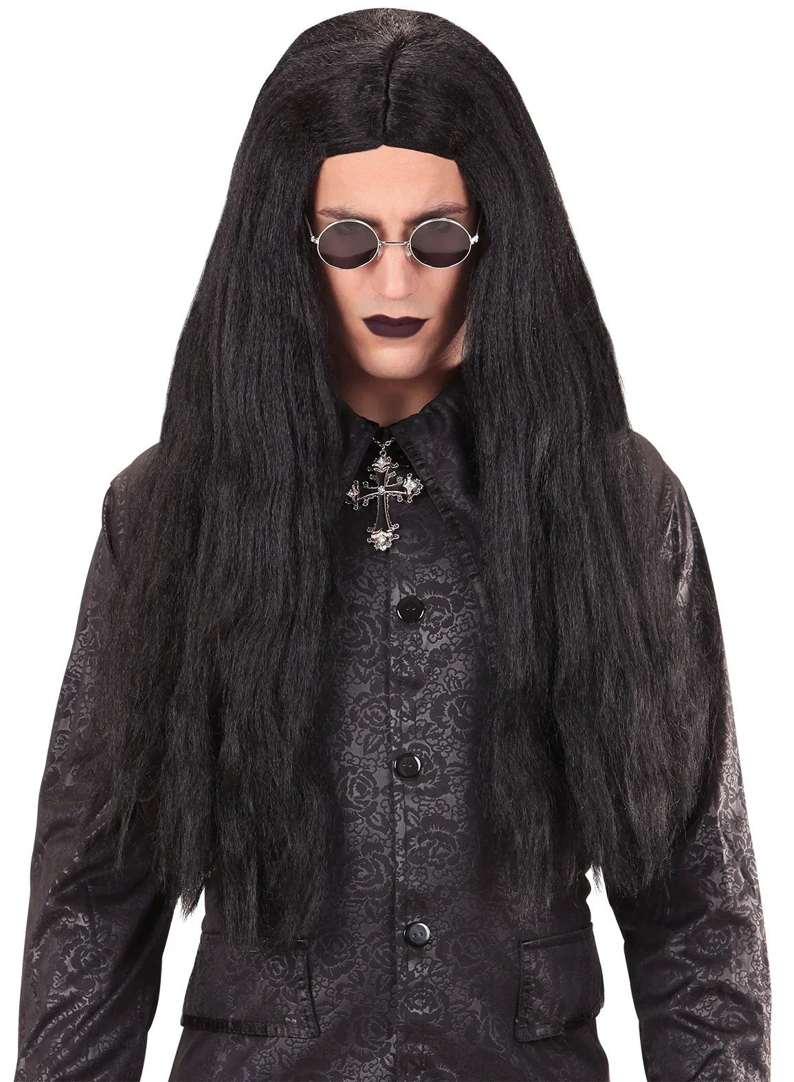 Peluca Morena Larga Lisa para Hombre Pelucas Morenas Widmann